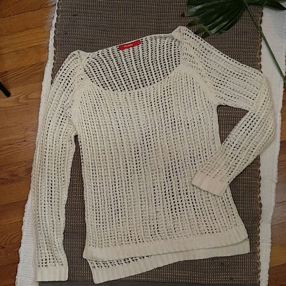 Modcloth Freeloader Ivory Sweater size small EUC - Picture 4 of 7